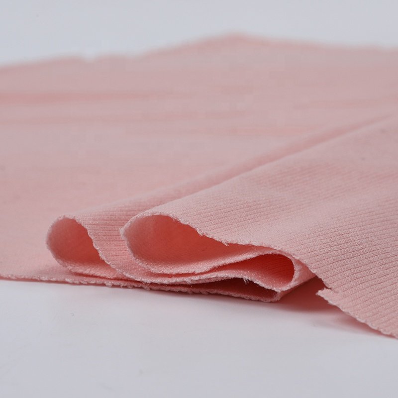 Factory direct sale spun yarn french terry 100%polyester knitted fabric for t-shirts