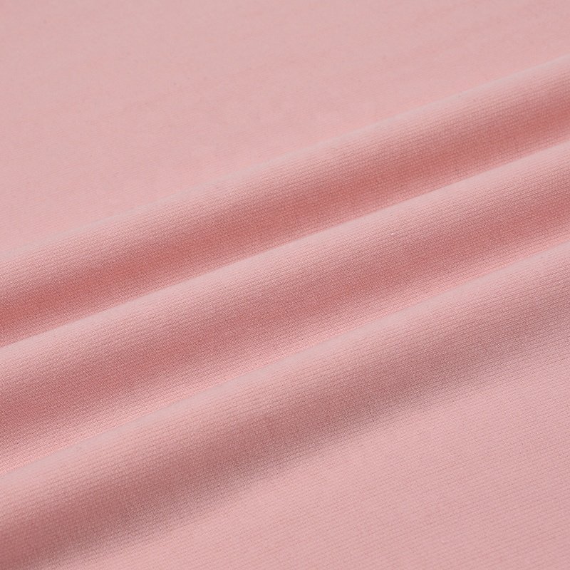 Factory direct sale spun yarn french terry 100%polyester knitted fabric for t-shirts