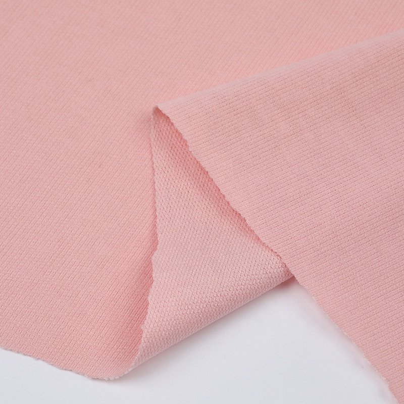 Factory direct sale spun yarn french terry 100%polyester knitted fabric for t-shirts