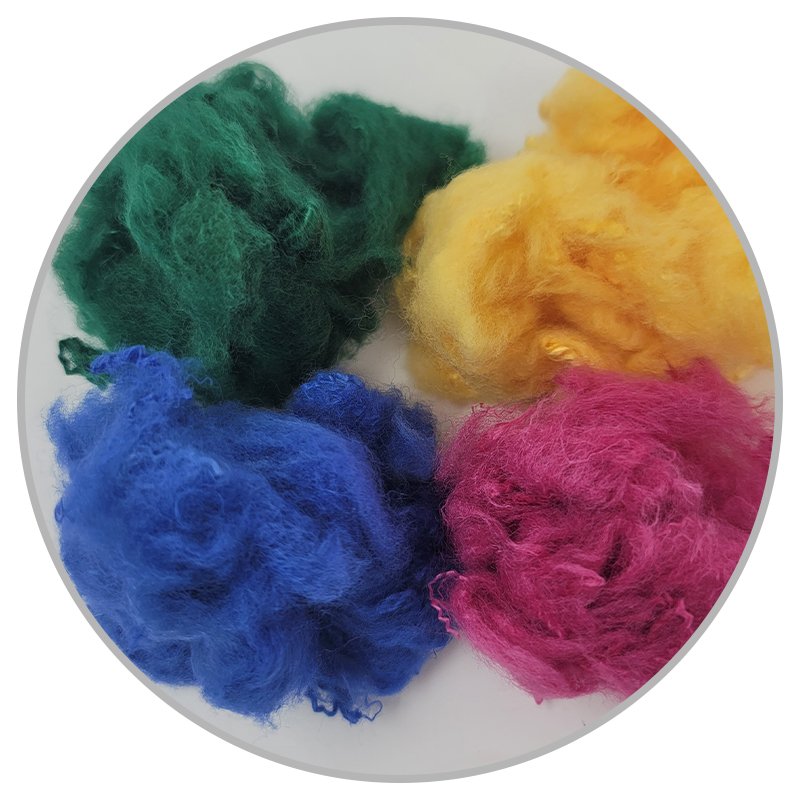 colored white polyester staple fiber