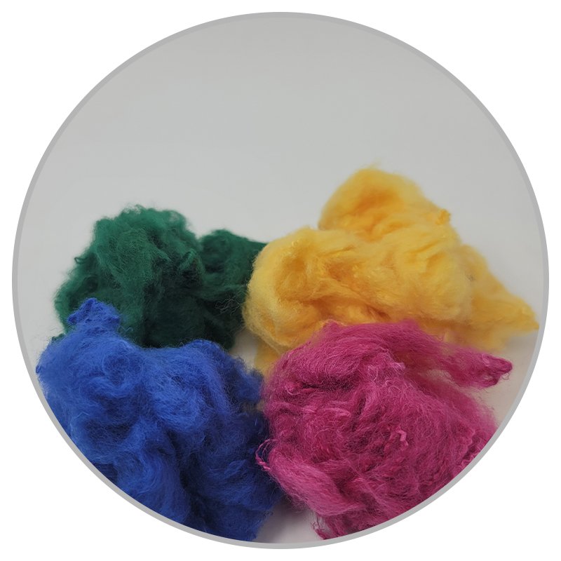 colored white polyester staple fiber