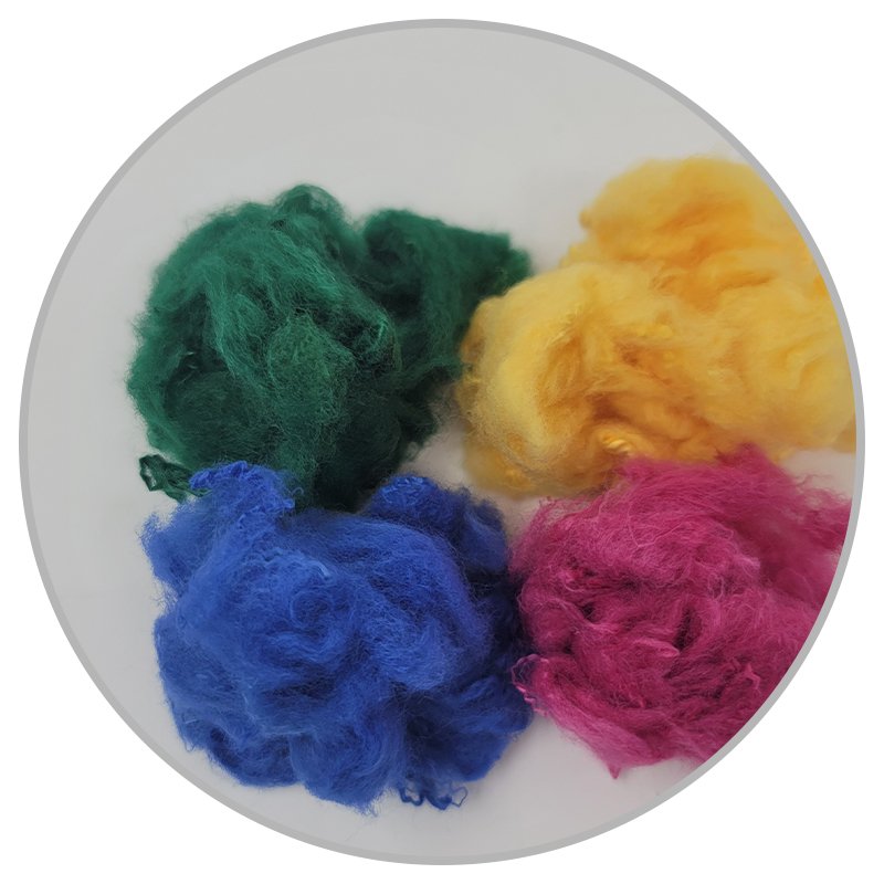 colored white polyester staple fiber