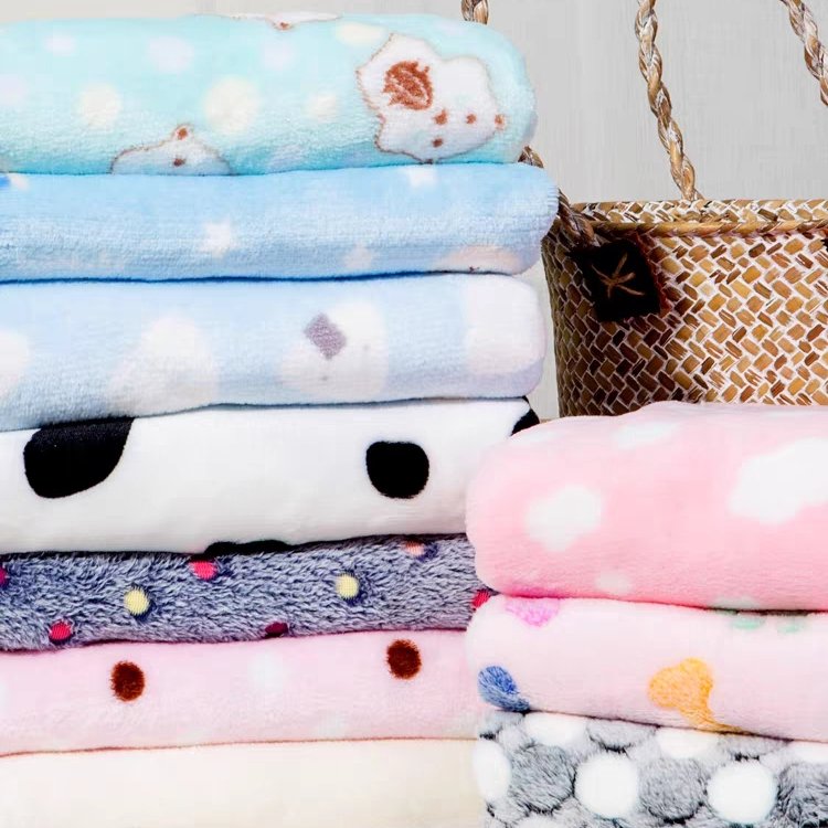 Wholesale 100% Polyester Super Soft Custom Print Plush Fleece Fabric For Blanket
