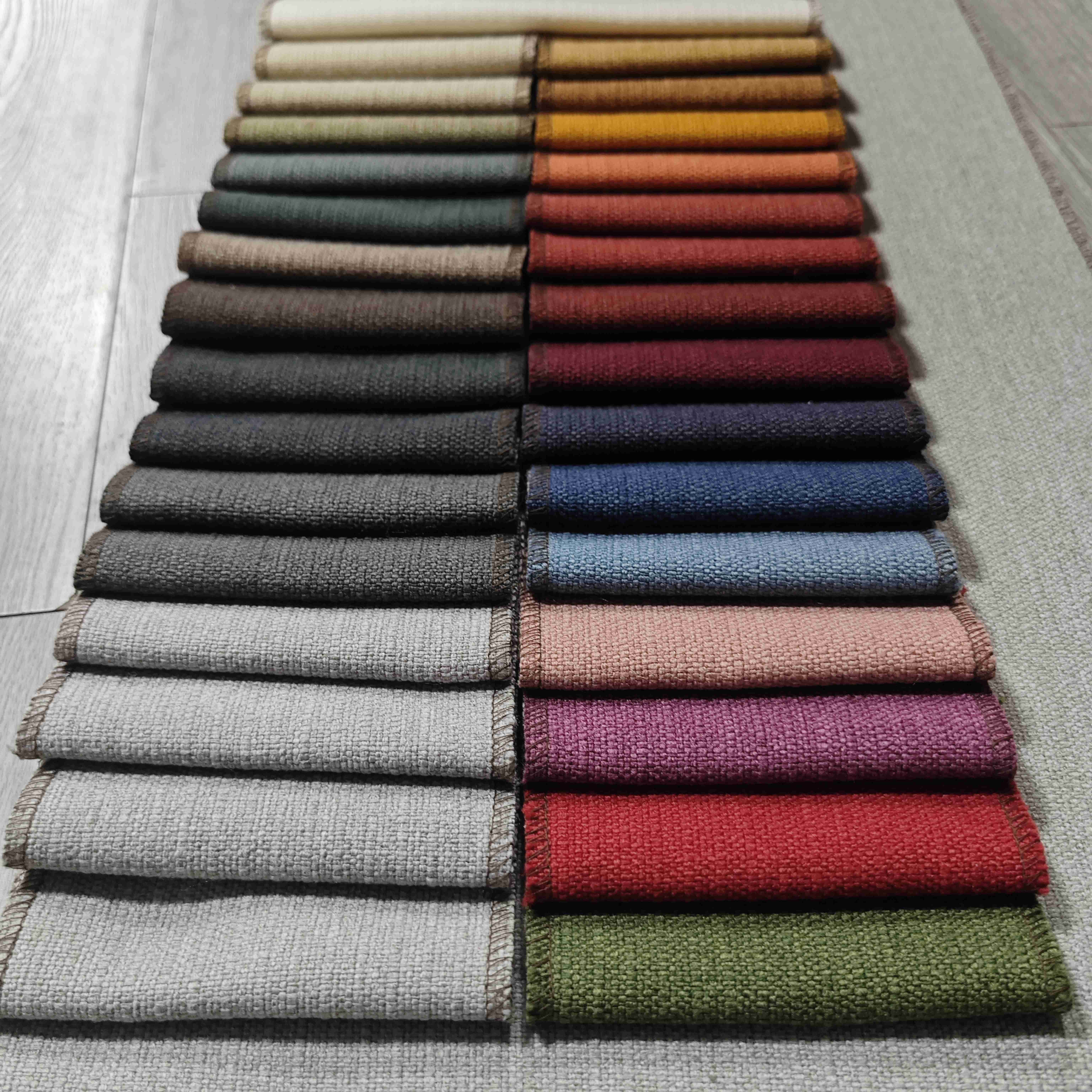 100%GRS eco-friendly Recycled Linen Home textile for Furniture upholstery fabric for Sofa