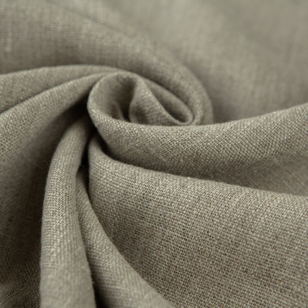 Wholesale 270 GSM 100% Linen Woven Fabric Roll Natural Washed Breathable Printed Fabric for Shirts Dresses Plain Style Home Use