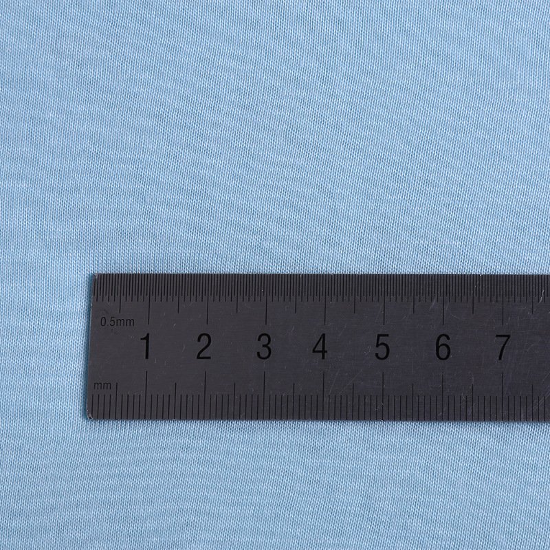 wholesale good breathable organic stretchable single jersey cotton bamboo fabric for clothes
