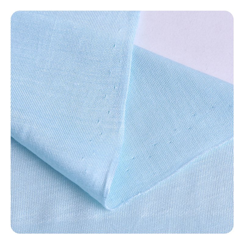 wholesale good breathable organic stretchable single jersey cotton bamboo fabric for clothes