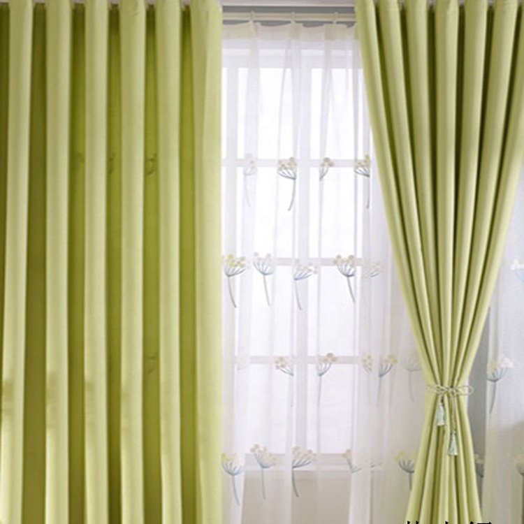Grey Curtains For The Living Room 2024 Eco-friendly Cotton and Linen Velvet Fabric Blackout Curtains Luxury Design