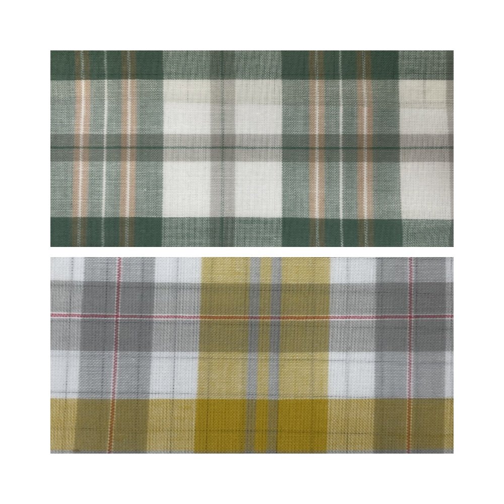 2024 Hot sale high quality check breathable wrinkle resistant pure cotton fabric made in China