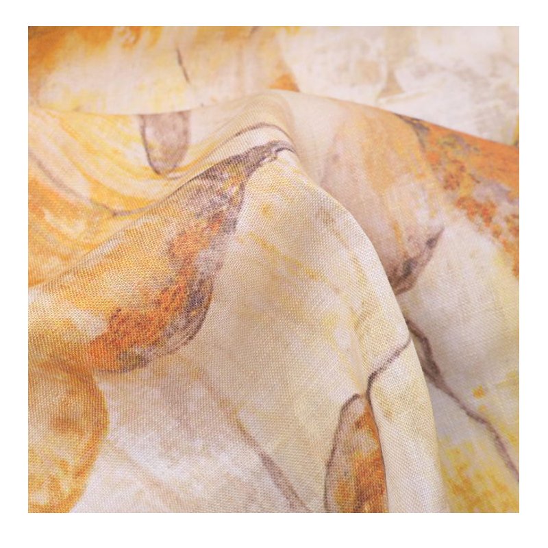 hot quality wholesale linen fabric women dress shirt digital printing fabric