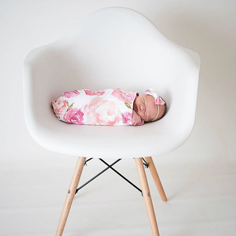 Printed Fabric Swaddle Blankets Baby Sack Wraps