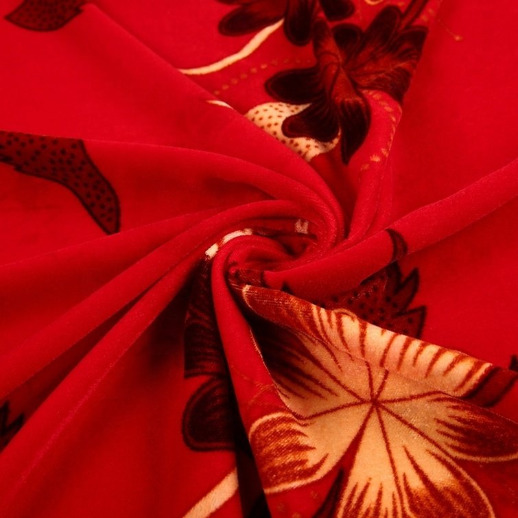 China floral custom 100% polyester printed dress ombre velvet fabric for lady garments