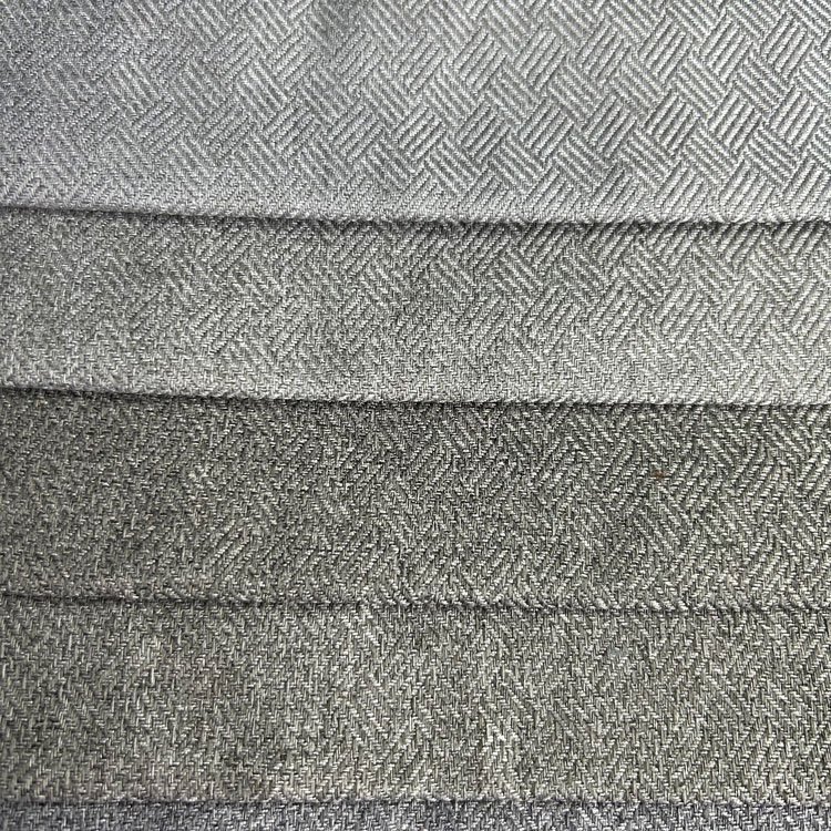 Hot sale 100% heavy polyester linen like upholstery cheap linen sofa linen living room