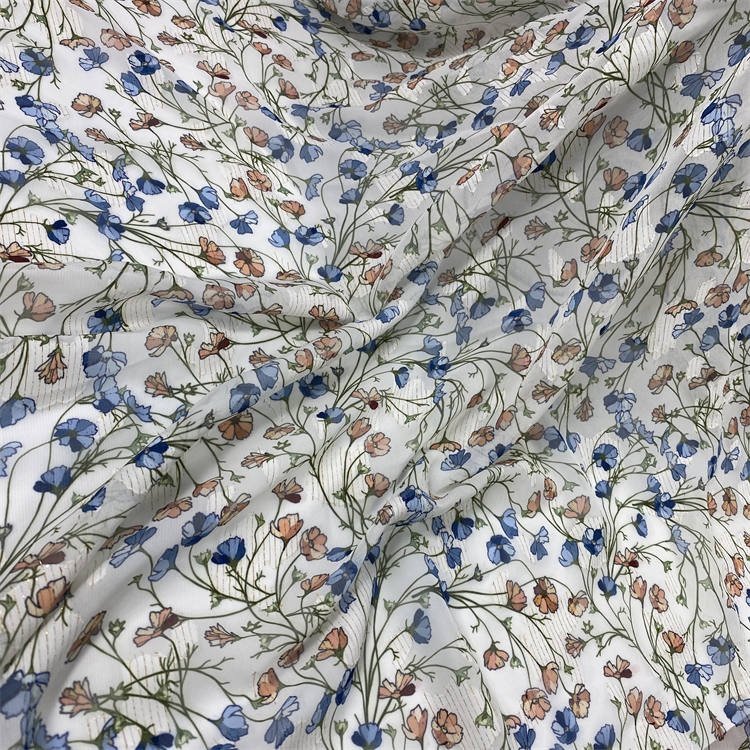 wholesale stocklot cheap polyester metallic luxury jacquard dresses women chiffon