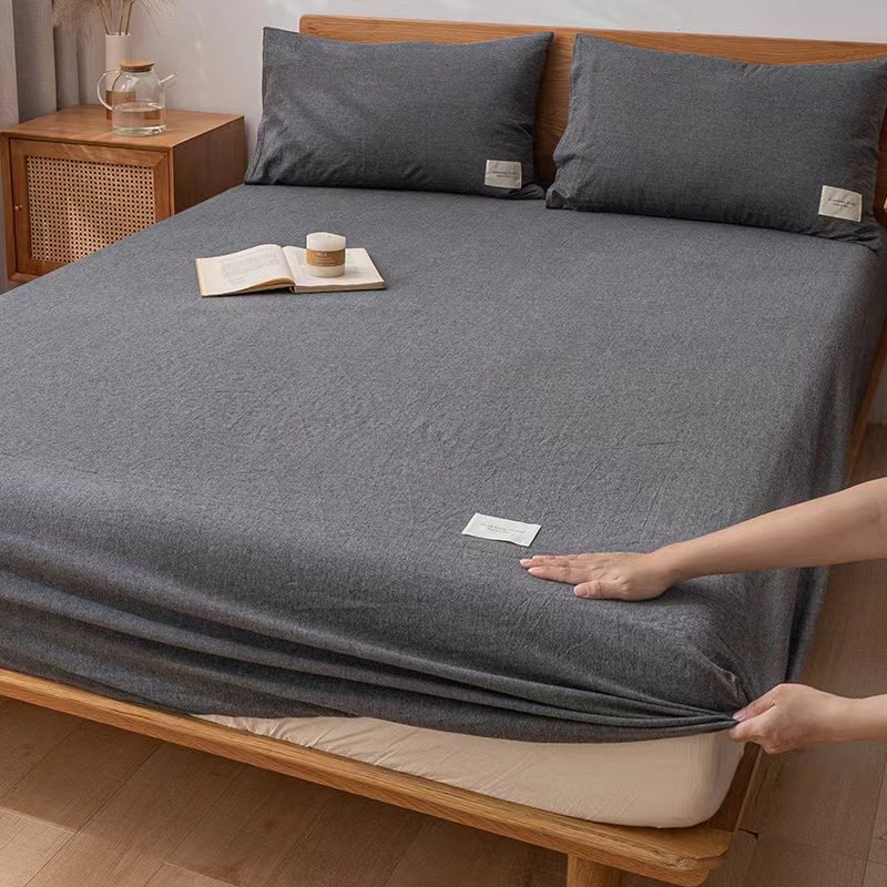 Customized Pattern 100% Cotton Fabric Fitted Bedding Set Breathable 300TC Woven Therapy for Home Hotel