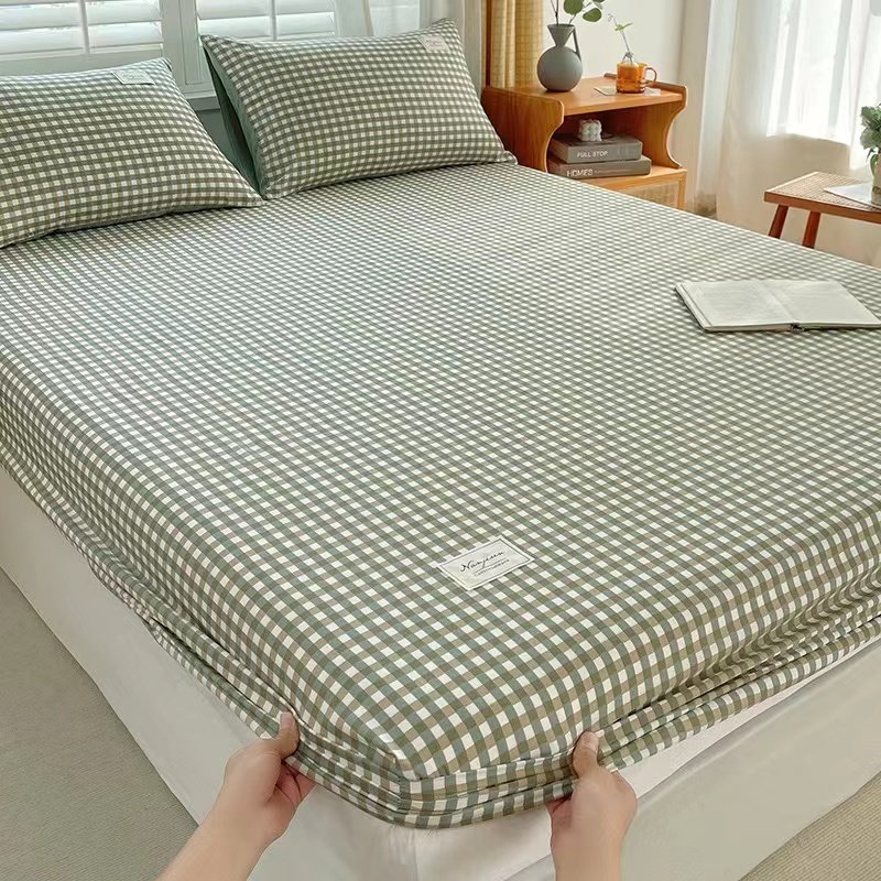 Customized Pattern 100% Cotton Fabric Fitted Bedding Set Breathable 300TC Woven Therapy for Home Hotel