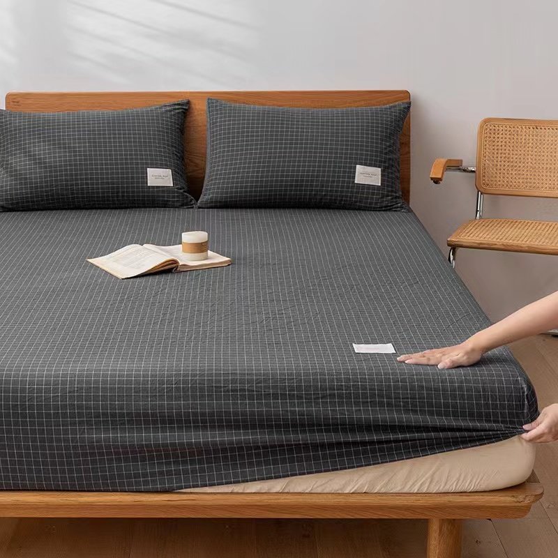Customized Pattern 100% Cotton Fabric Fitted Bedding Set Breathable 300TC Woven Therapy for Home Hotel