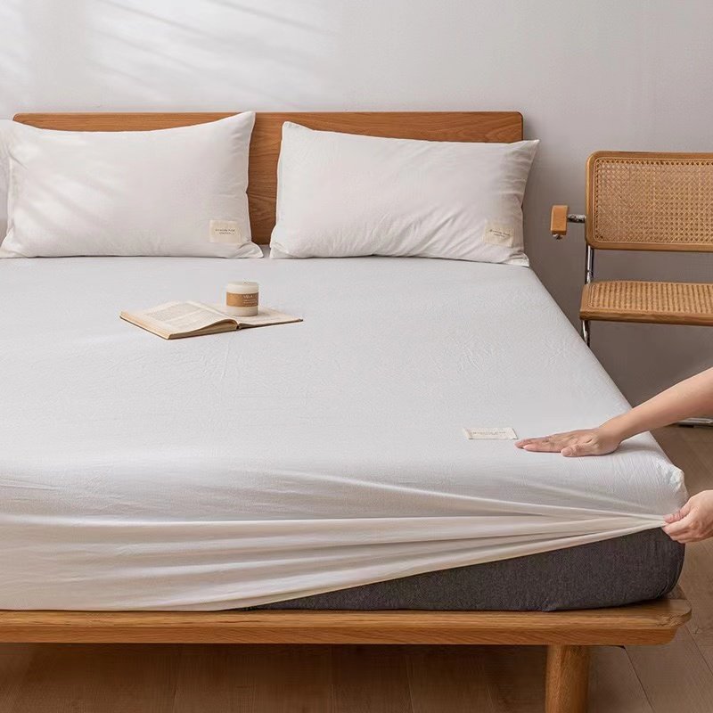 Customized Pattern 100% Cotton Fabric Fitted Bedding Set Breathable 300TC Woven Therapy for Home Hotel