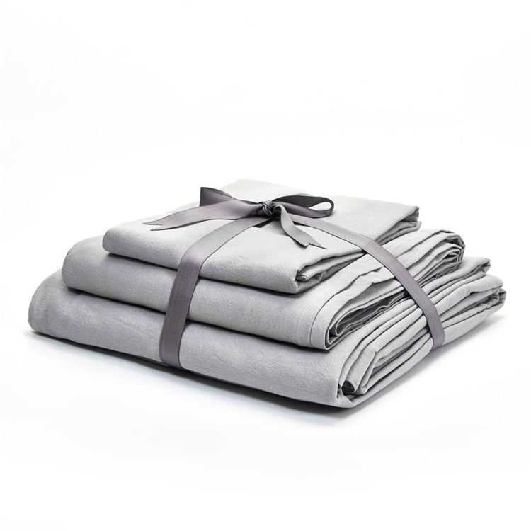 Comfy Soft Bedding Set 35% Linen 65% VI Natural 6-piece Bedding Set With Sheet Pillowcase Quilt Cover