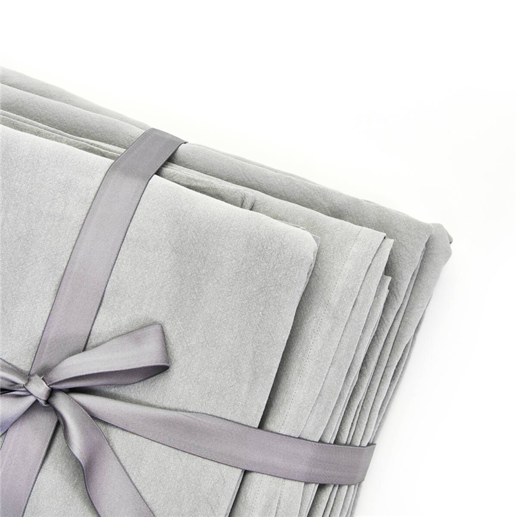 Comfy Soft Bedding Set 35% Linen 65% VI Natural 6-piece Bedding Set With Sheet Pillowcase Quilt Cover