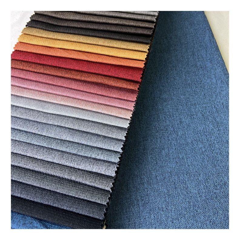 CC-EN-180 100% Polyester Linen Look Furniture Upholstery Jute Sofa Fabric