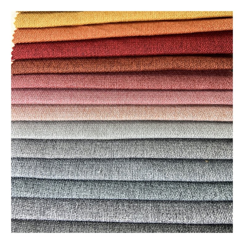 CC-EN-180 100% Polyester Linen Look Furniture Upholstery Jute Sofa Fabric