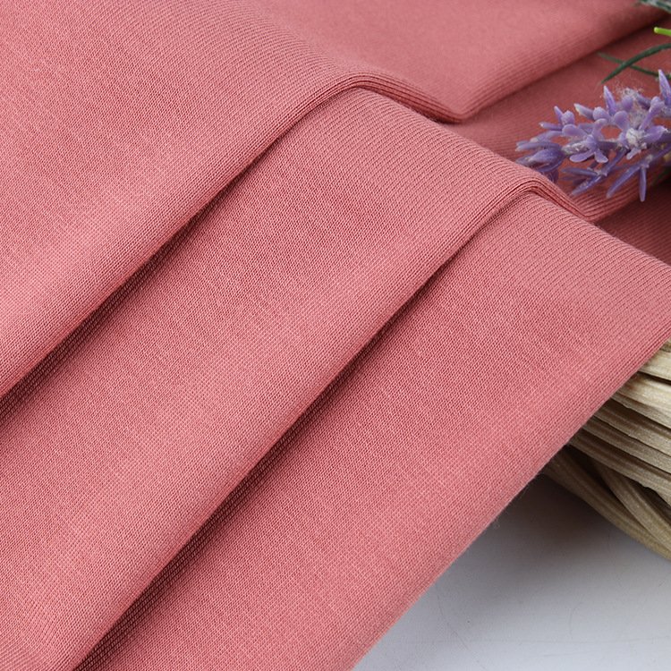 Shaoxing Textile 95% Bamboo Fiber 5% Spandex Stretch Knitted Jersey Baby Romper Sleepwear T-shirt Clothes Fabric Wholesale