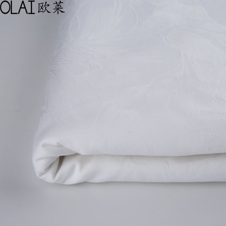 100% Organic Sateen Cotton Linen Fabric For hotel bedding set