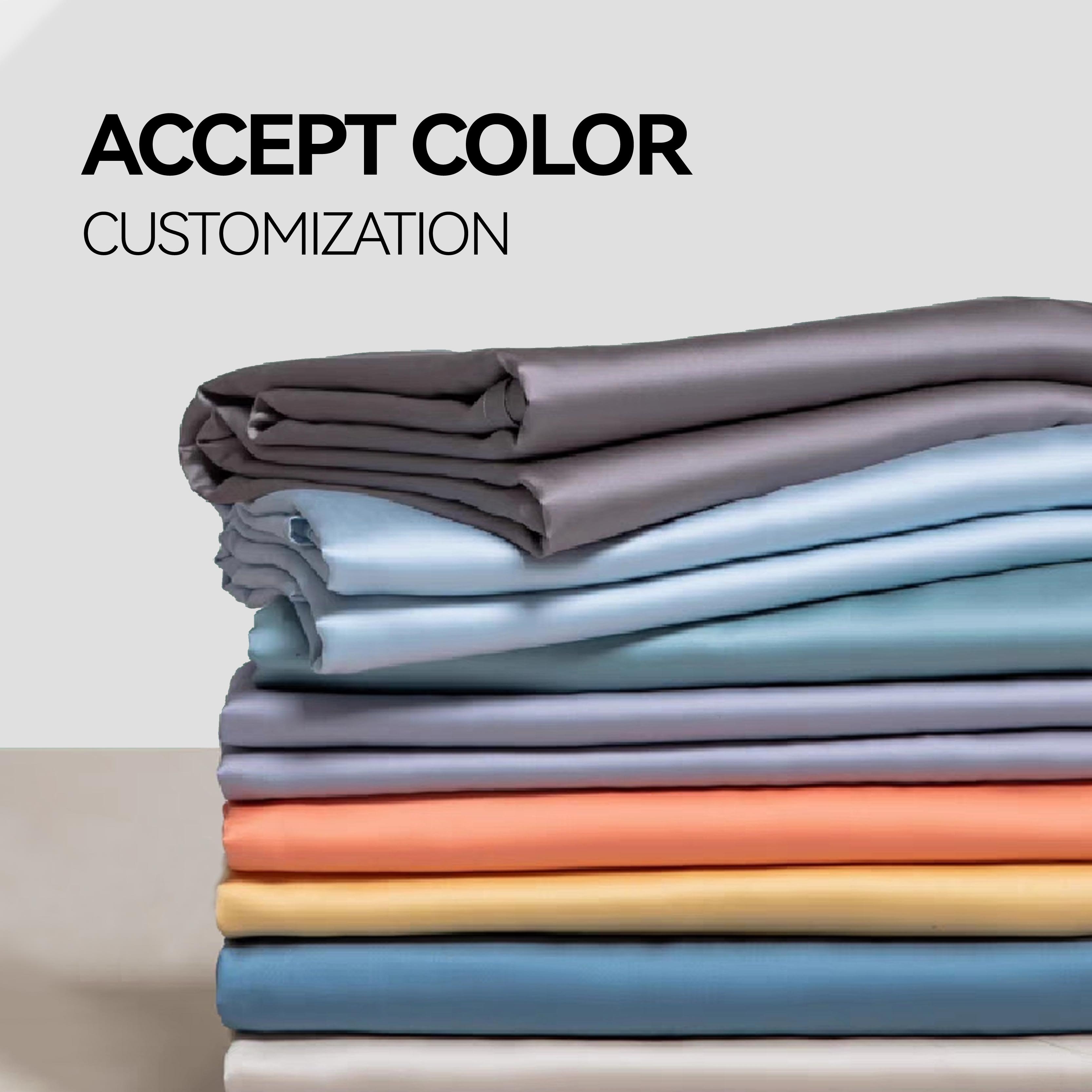 Wholesale factory 200tc twill bamboo fabric Rayon Derived from Bamboo Breathable & Soft Deep Pocket bedsheet set
