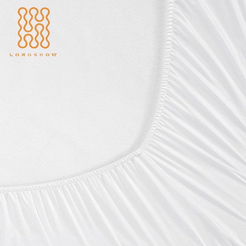 Wholesale factory 200tc twill bamboo fabric Rayon Derived from Bamboo Breathable & Soft Deep Pocket bedsheet set