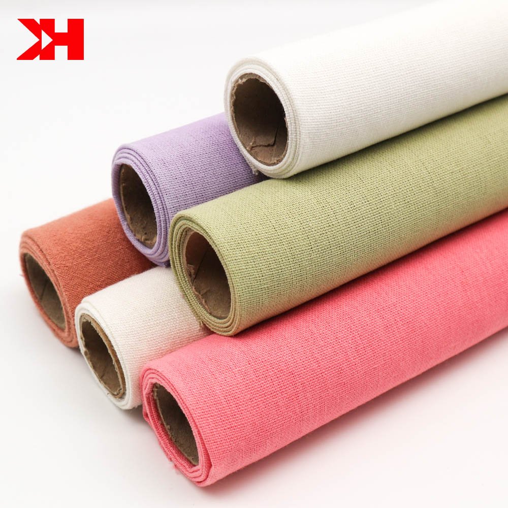 OEKO TEX soft 100 linen fabric custom fabric printing for clothing
