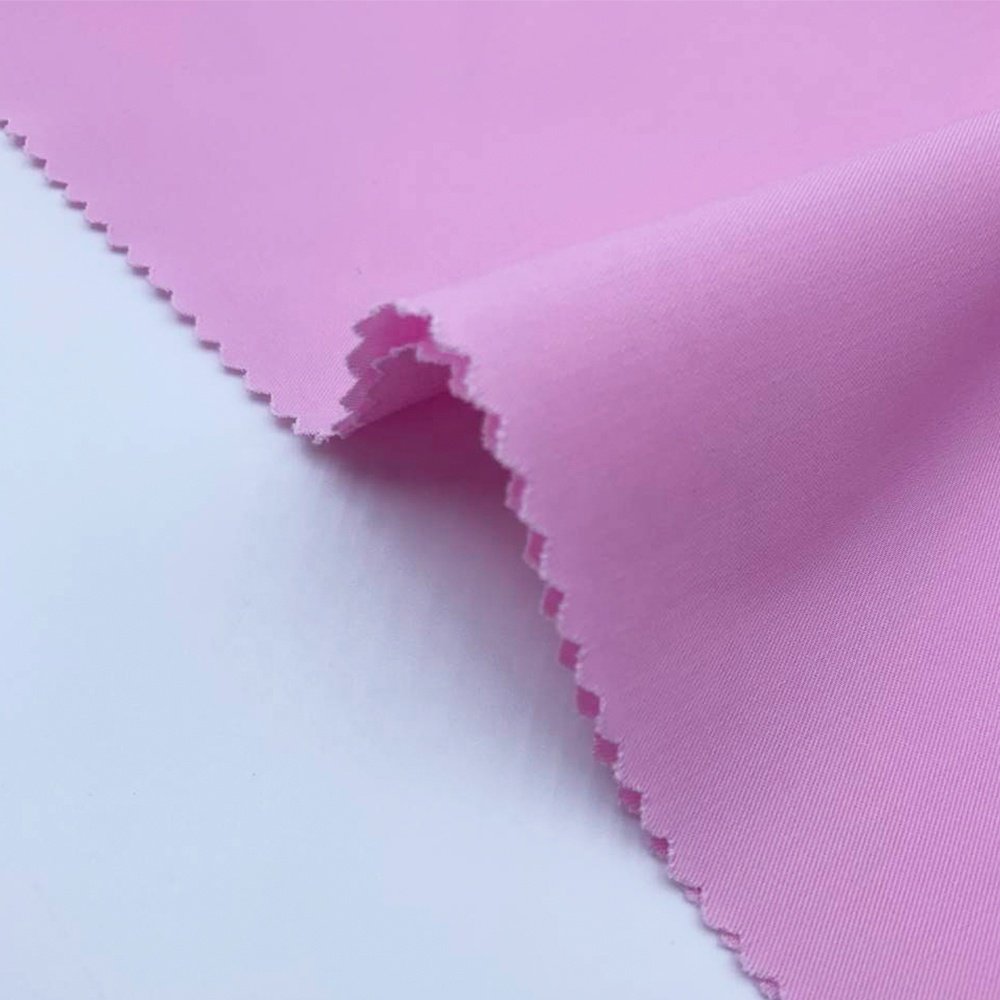OEM ODM Breathable Eco-friendly Fabric 50 Bamboo Fiber 47 Polyester 3 Spandex 115GSM Polyester Twill Fabric for Workwear