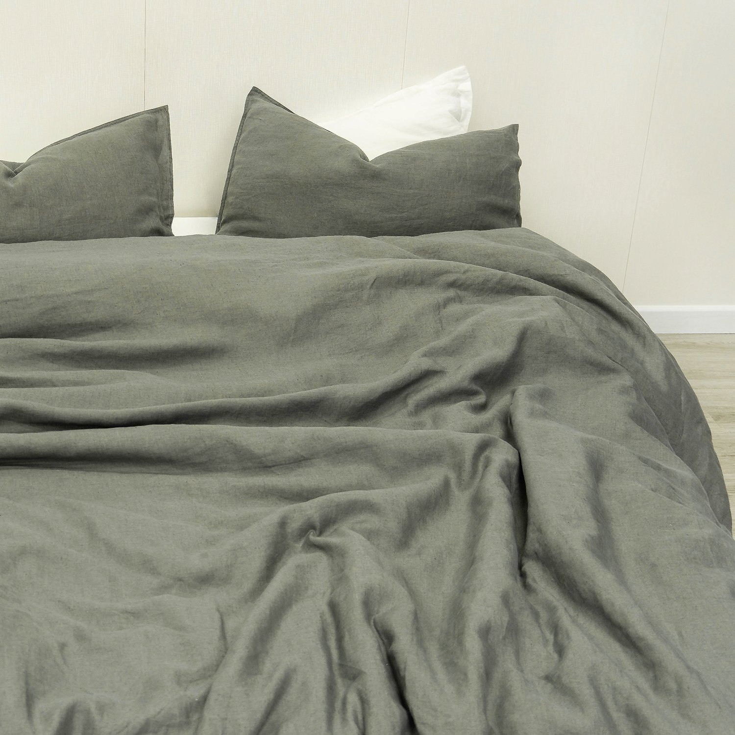 Home fashion duvet cover set linen fabric king size white bed sheet sets bedsheet kids