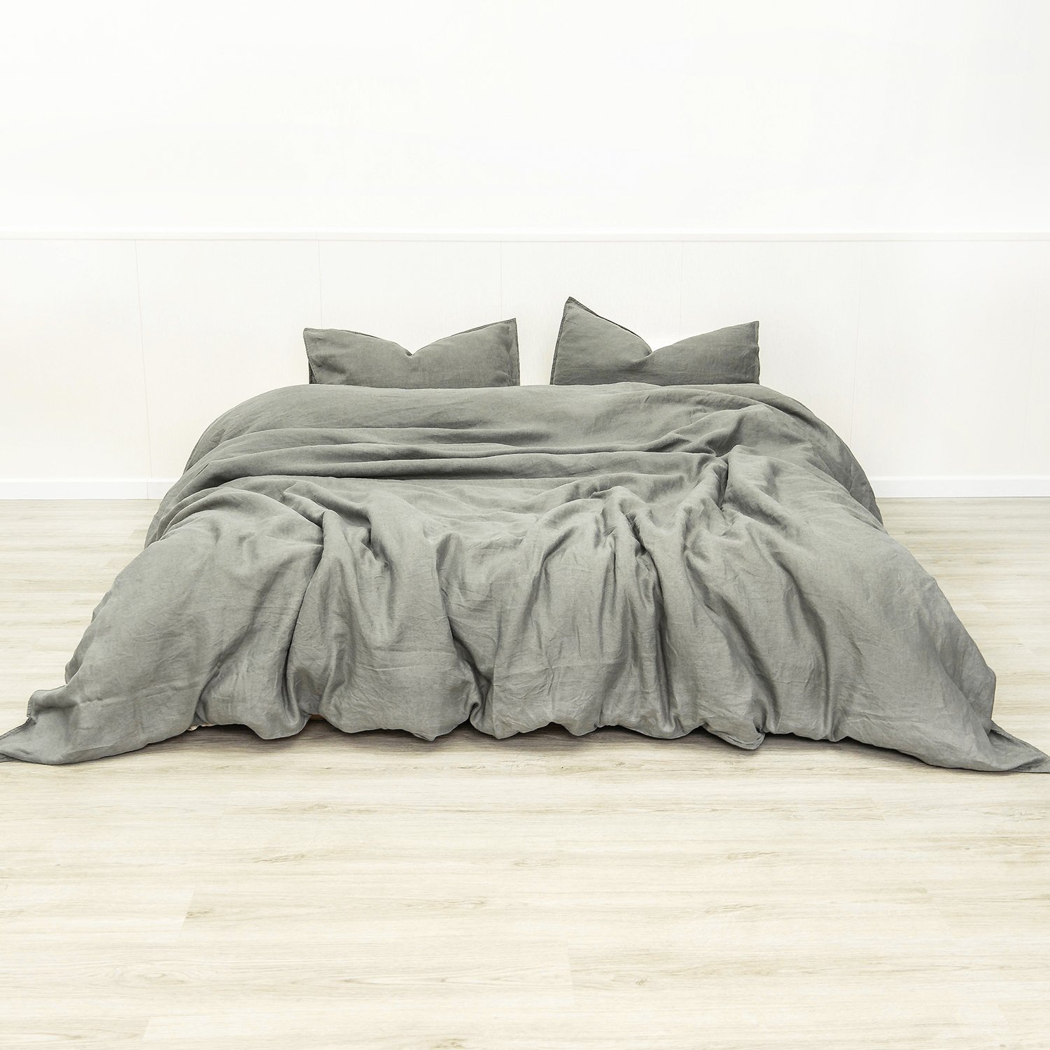Home fashion duvet cover set linen fabric king size white bed sheet sets bedsheet kids