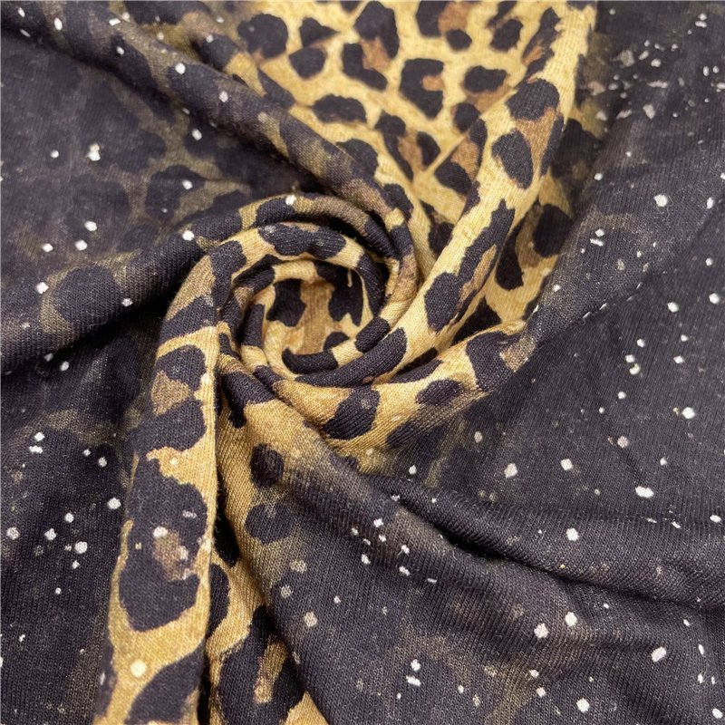 Skin friendly Bamboo french terry fabric for baby clothes Digital printing