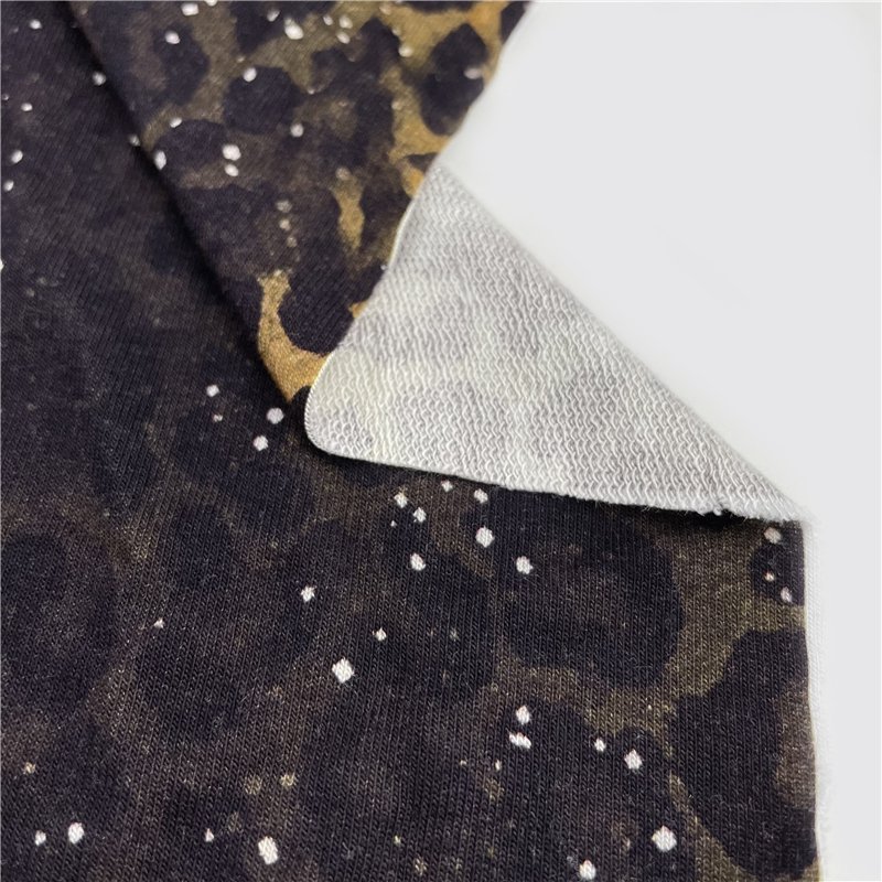 Skin friendly Bamboo french terry fabric for baby clothes Digital printing