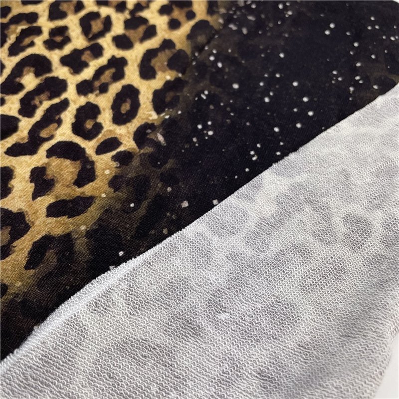 Skin friendly Bamboo french terry fabric for baby clothes Digital printing