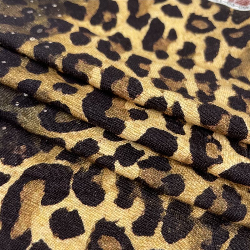 Skin friendly Bamboo french terry fabric for baby clothes Digital printing