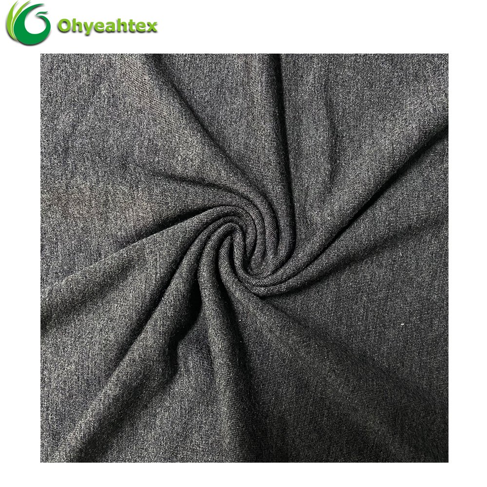 Custom Fabric Bamboo 220Gsm 95% Bamboo 5% Spandex Bamboo Fiber Fabric For Garment