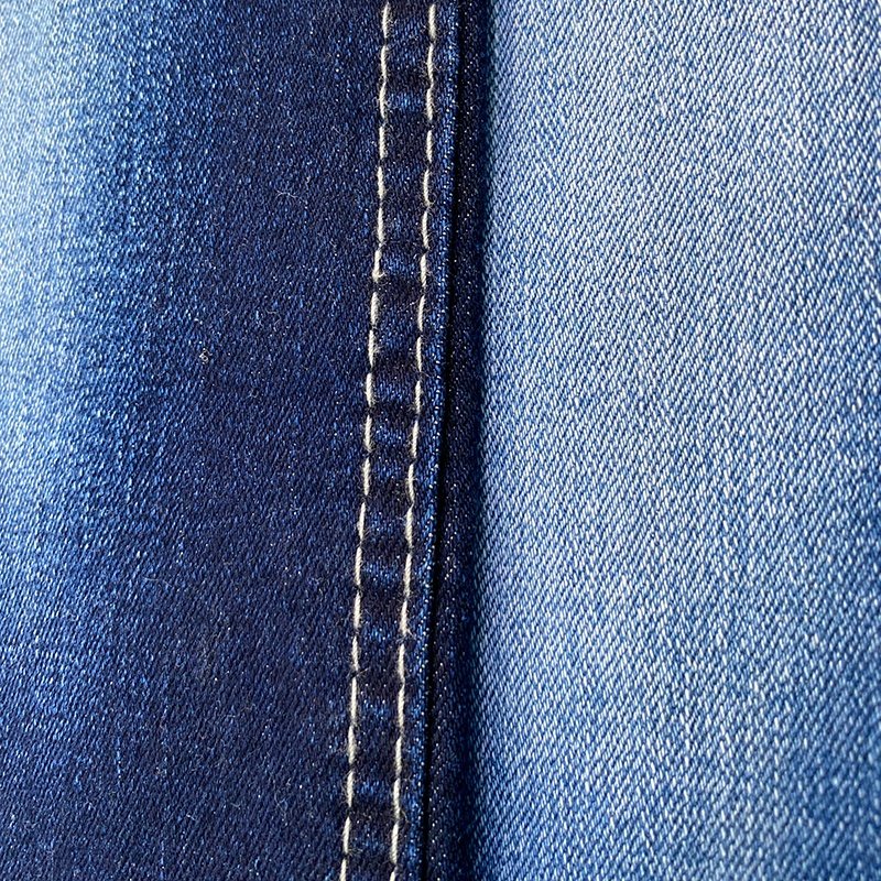 Cheap denim fabric China factory wholesale 10.5oz jeans stretch bamboo new design68% cotton, 30% polyester, 2% spandex