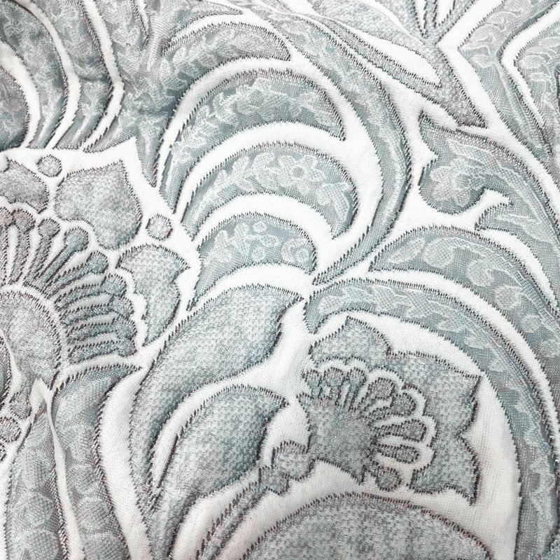 Factory Direct Luxury Design Royal Style Grey Blue Mattress Ticking Home textile Knitted Jacquard Fabric