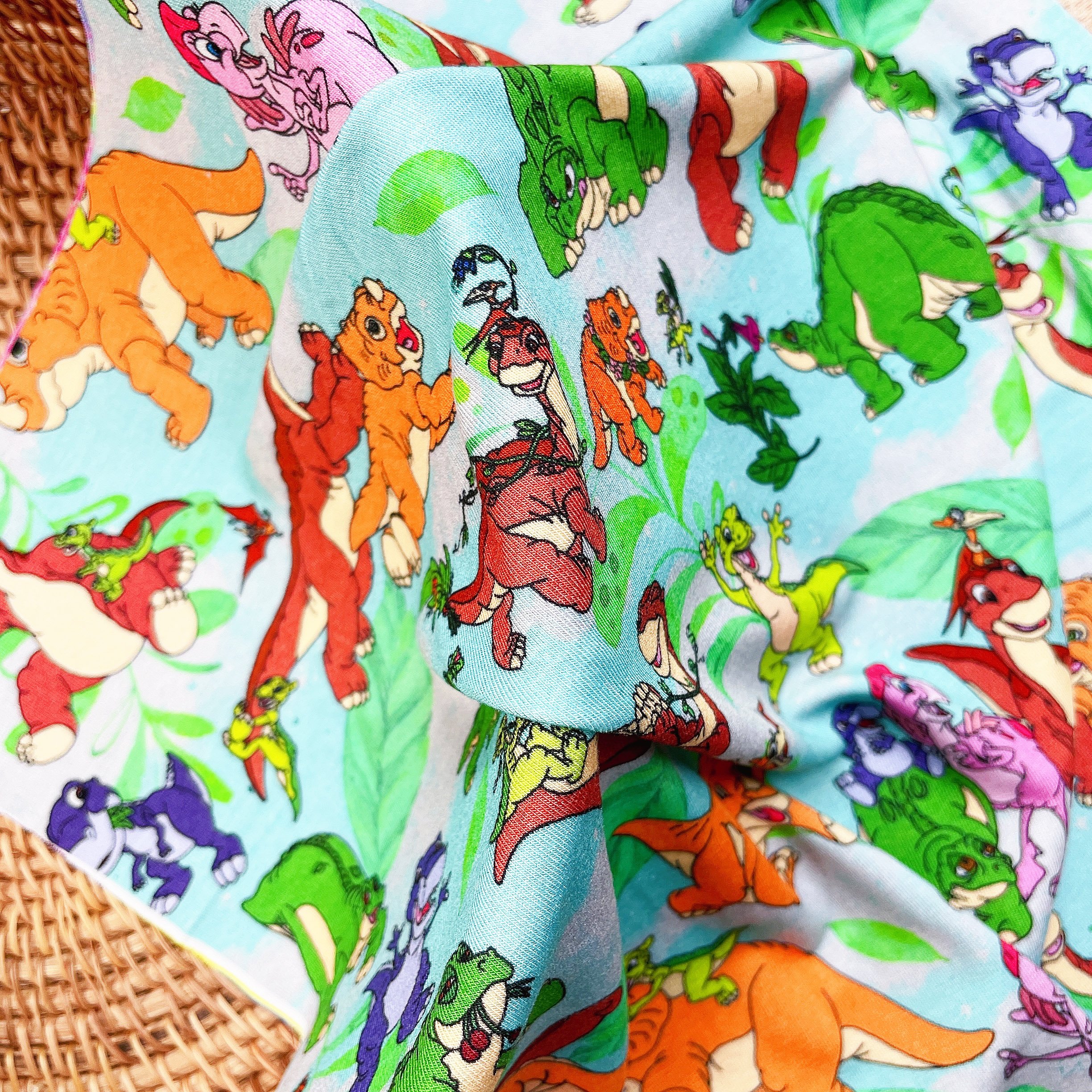 Kids Custom Digital Printed Bamboo Jersey Knit bamboo printing Lycra Fabric For Baby Clothing