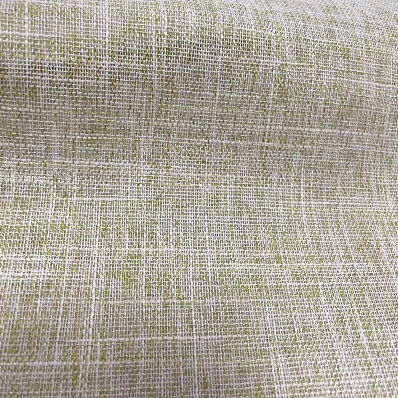 Colorful Semi Transparent Textured Linen Tulle Sheer Curtain Fabric 100% Polyester Window Treatment