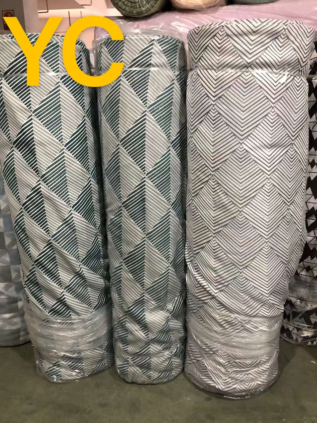 Stock High Quality Material Fabric Keqiao Cotton Linen European Curtain Cloth Jacquard Fabric for Curtains 280cm