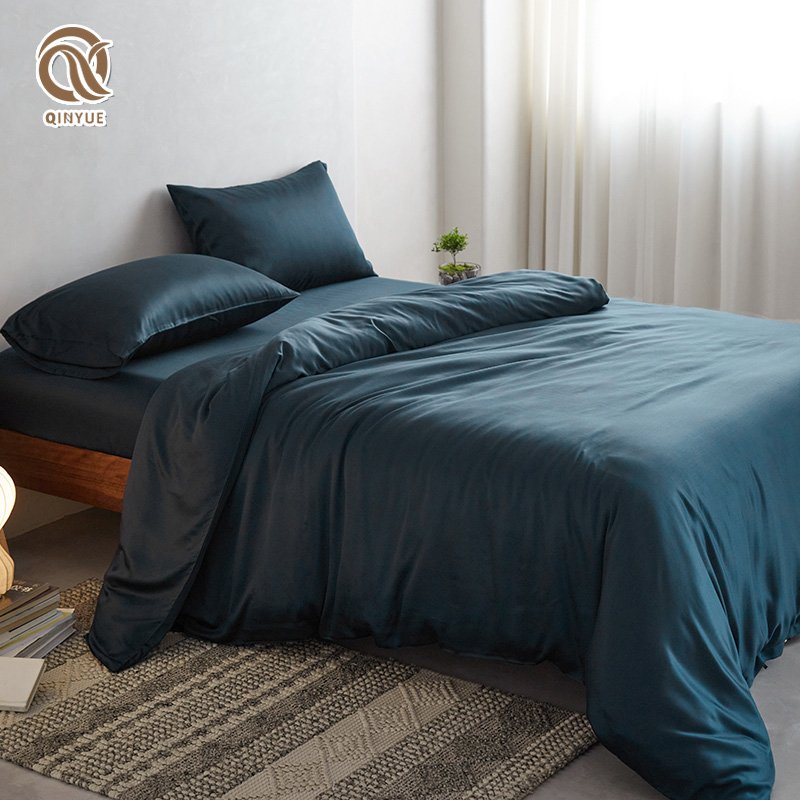 100% Bamboo fabric 300TC 400TC sateen weave bed sheet set bedding sets duvet cover sets