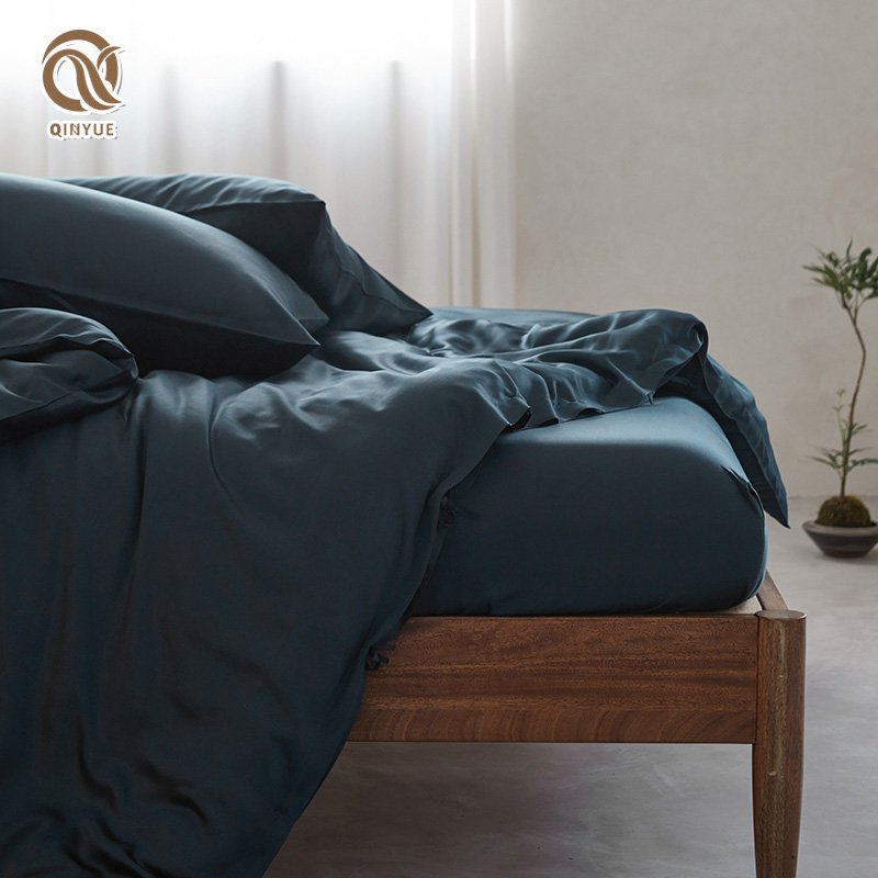 100% Bamboo fabric 300TC 400TC sateen weave bed sheet set bedding sets duvet cover sets