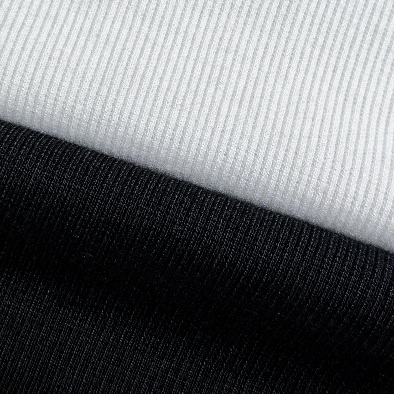 Custom Multi-colors Soft Low Elastic 100% Spun Polyester 2x2 Cuff Collar Rib Fabric For T-shirt Hoodie Coats