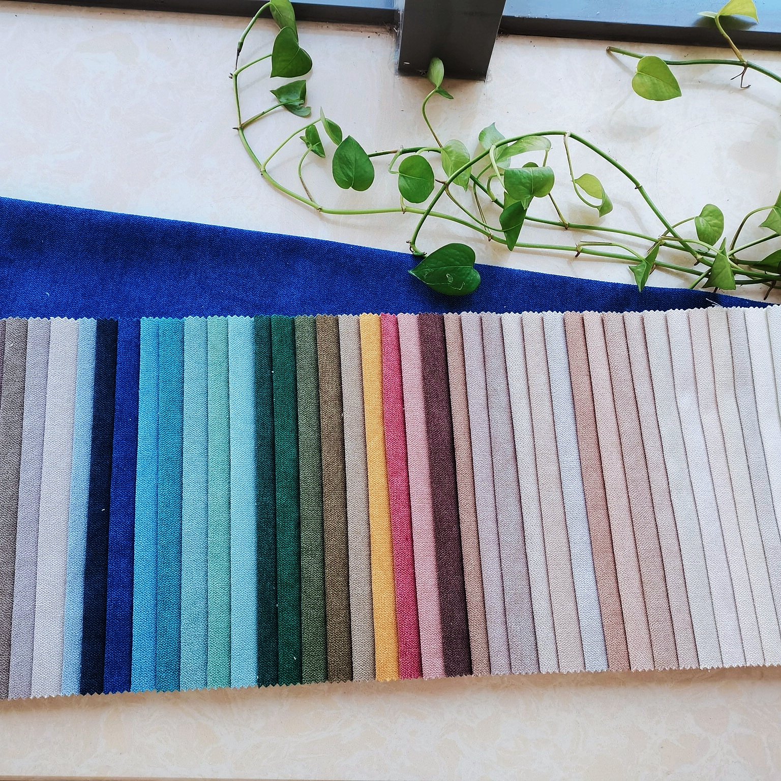 100% Polyester high quality linen fabric for sofa