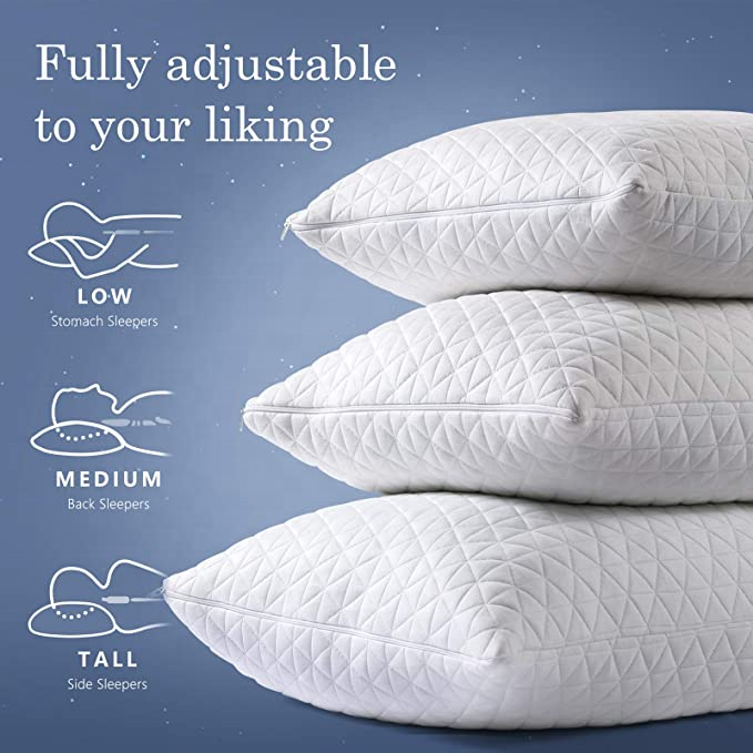 Wholesale Adjustable Bamboo Shredded Memory Foam Pillow