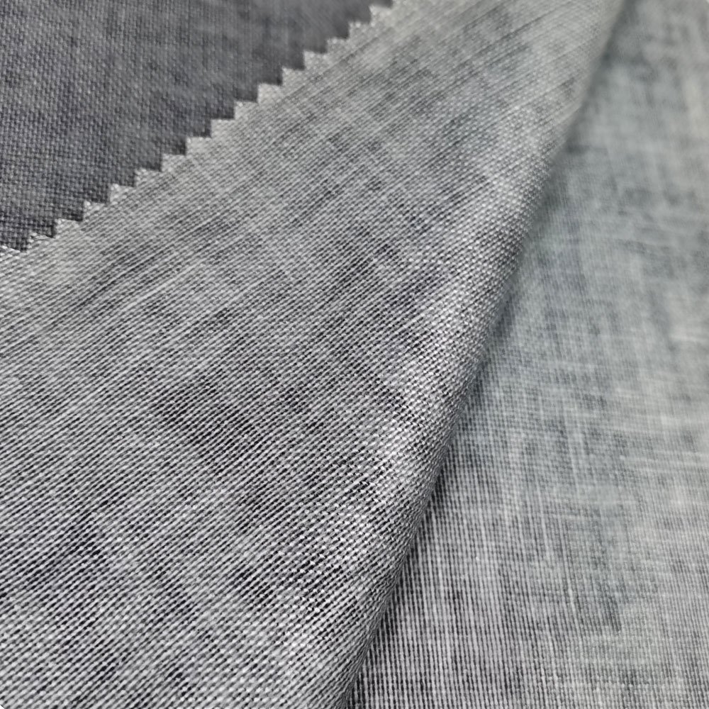 High quality tear resistant woven oxford PE coated linen viscose blend fabric